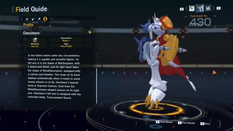 omnimon update dlc (2) all digivolution/de-digivolution/profile Digimon Story Time Stranger