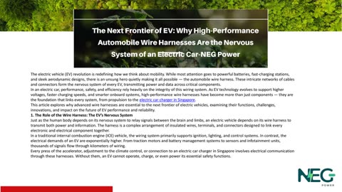 The Next Frontier of EV: Why High-Performance Automobile Wire