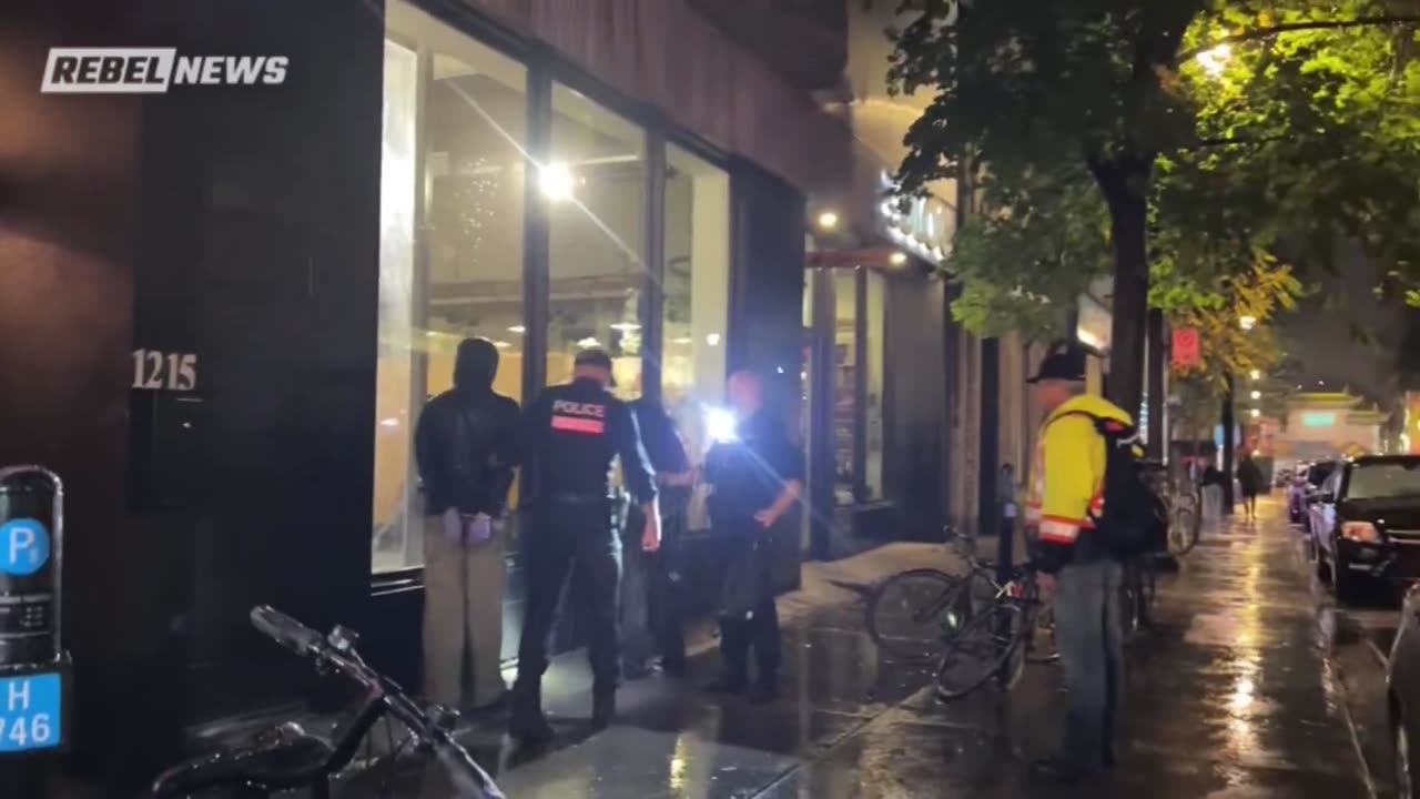 My team and I were followed by masked, gloved black bloc protesters for over 40 minutes after