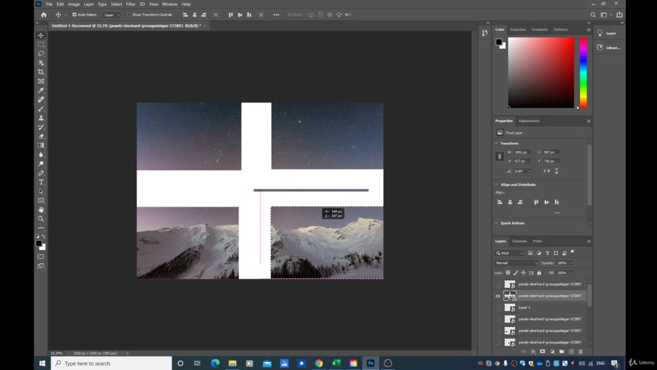 Adobe Photoshop CC-Basic Photoshop training-013 Working with layers Part 7