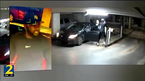 Black man attacks white man over NOTHING in Atlanta parking garage