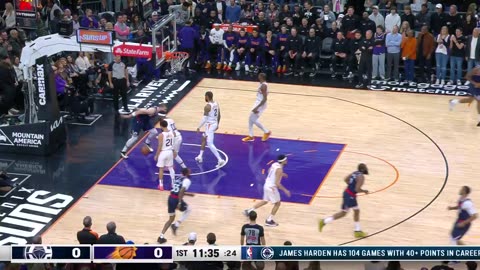 NBA - HARDEN DIME TO ZUBAC SLAM 🤯 Clippers/Suns