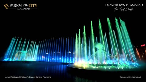 Pakistan's Biggest Dancing Fountain at Downtown Islamabad _ ParkView City Islamabad