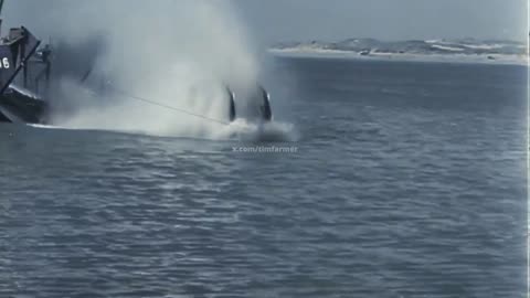 Interesting WW II test footage of the British rocket-powered Panjandrum.