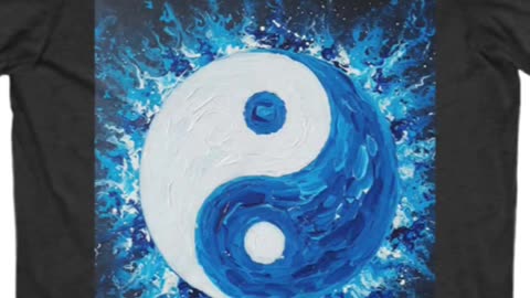 "Find Balance in Style ✨ | Yin Yang Unisex V-Neck Tee 🌙☯️ #PositiveVibes"