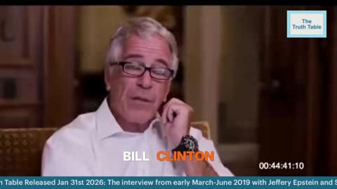 Epstein: "Bill Clinton responsible for the financial crisis"