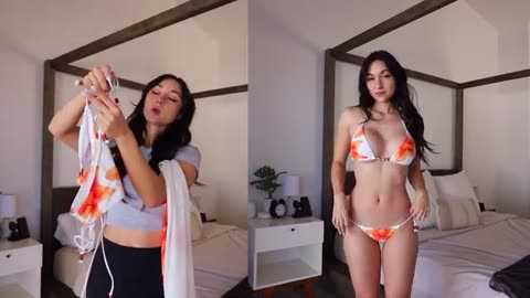 Micro Bikini TRY ON HAUL __ WHITE FOX