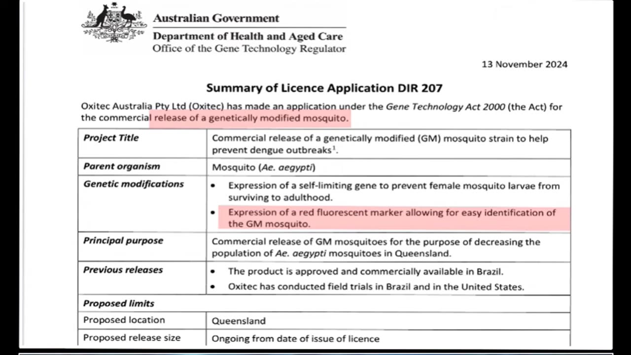 GM Mosquitoes To Be Released in Queensland: What Could Possibly Go Wrong?