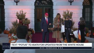 President Trump and the First Lady Participate in Halloween at The White House
