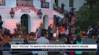 President Trump and the First Lady Participate in Halloween at The White House