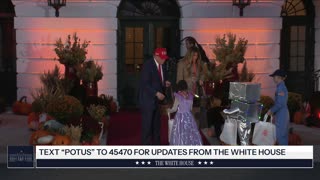 President Trump and the First Lady Participate in Halloween at The White House