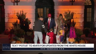 President Trump and the First Lady Participate in Halloween at The White House