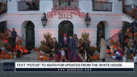 President Trump and the First Lady Participate in Halloween at The White House