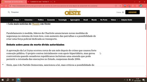 Governador da Carolina do Norte (EUA) sanciona Lei Iryna.mp4