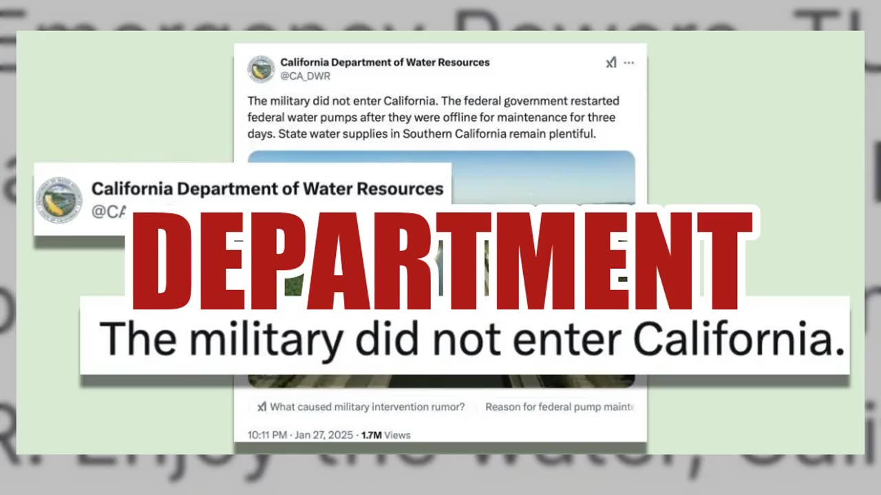 Fact Check: California Denies US Troops Entered California To Turn On Water -- Fed Pump Maintenance