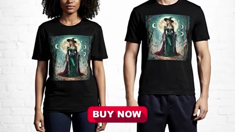 Wear Your Magic: Cosmic Coven Couture Celestial Witch Active T-Shirt Reveal!