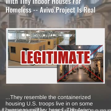 Fact Check: AI Image Does NOT Show Actual Minneapolis Warehouse With Indoor Houses For Homeless