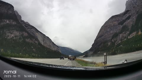 Car Drives Off Highway Into Water