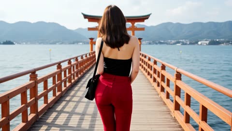 Rear View Woman｜Curvy Businesswoman’s Irresistible Tokyo Spring Getaway 🌸