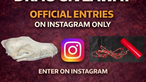 🔥 COYOTE SKULL + DRAG GIVEAWAY 🔥
