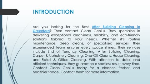 Best After Building Cleaning in Greenford