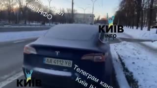 Kyiv: Driver Abducted by Draft Forces, Car Left in Snow with Open Window