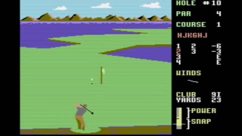 Leaderboard gameplay on the Commodore 64