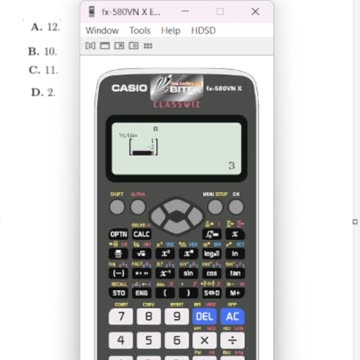 THPT Nguyễn Thị Minh Khai: Thủ thuật CASIO bấm tích vô hướng vector. a = (1;-2;3) và b=(-2;1;2)