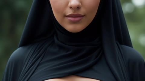 Ai art 4k lookbook - Plus size women in hijab and burka