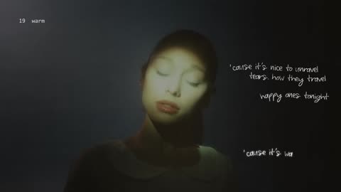 Ariana Grande - warm (lyric visualizer)