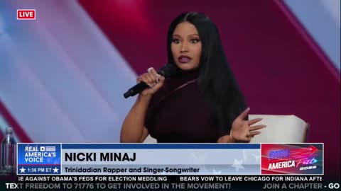 Nicki Minaij at TPUSA: I Love Trump and Vance