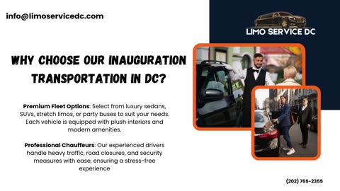 Book Inauguration Transportation DC with Limo Service DC for Luxurious, Reliable Transportation