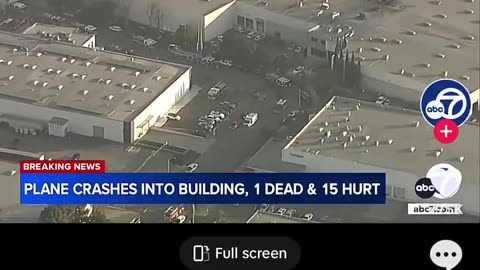 Plane Crashes into a building in Orange County CA