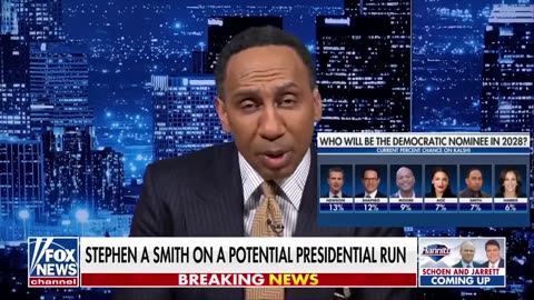 Stephen A. Smith: "I think the fact that I am a candidate for the presidency"