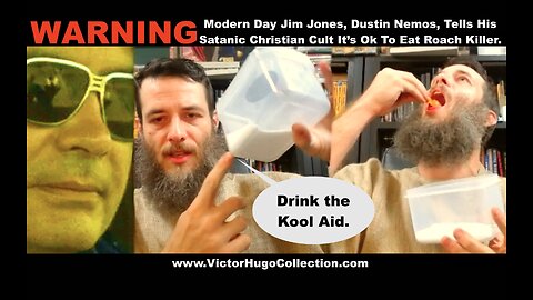 Dustin Nemos Jim Jones Cult Leader Kool Aid Moment Tells His Congregation Its Ok To Eat Roach Killer