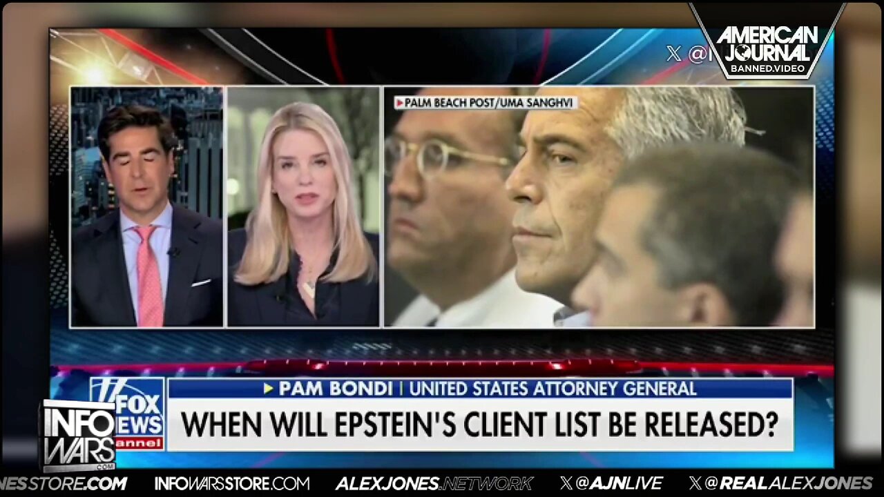 AG Pam Bondi Announces Epstein Flight Logs