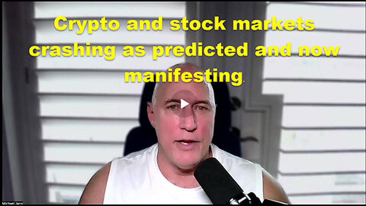 Crypto and stock markets crashing as predicted and now manifesting. Where is economic safety.