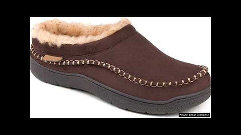 Zigzagger Men's Slip On Moccasin Slippers Indoor/Outdoor Warm Fuzzy Comfy House Shoes Review