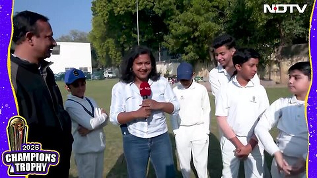 India vs Pakistan _ Young Cricketers Cheer For India As Ind & Pak Lock Horns In Dubai