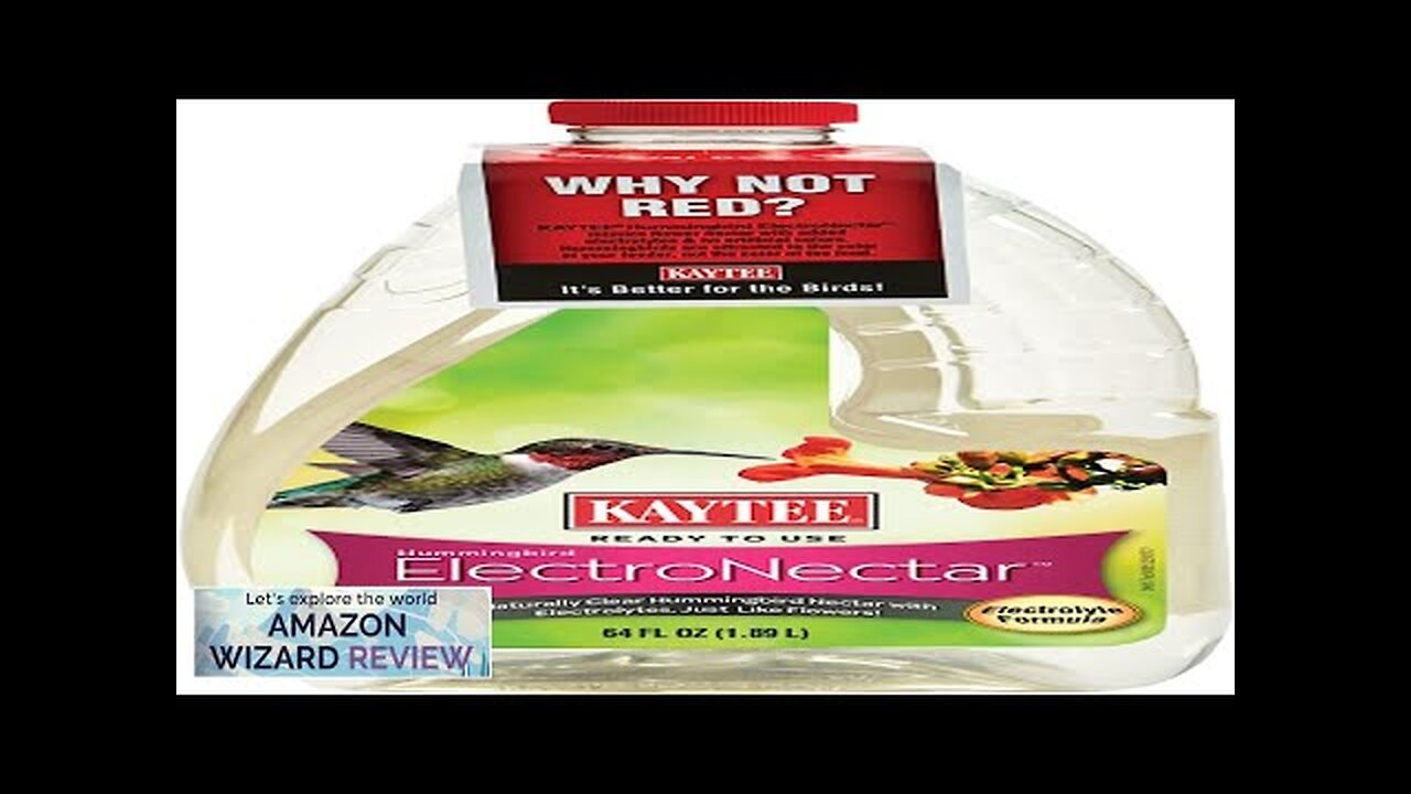 Kaytee Hummingbird ElectroNectar Wild Bird Food Ready to Use 64 Ounces Review