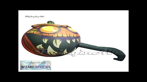 Horrible Giant Lighting Inflatable Pumpkin Air Blow Up Jack-o-lantern With Vine Review