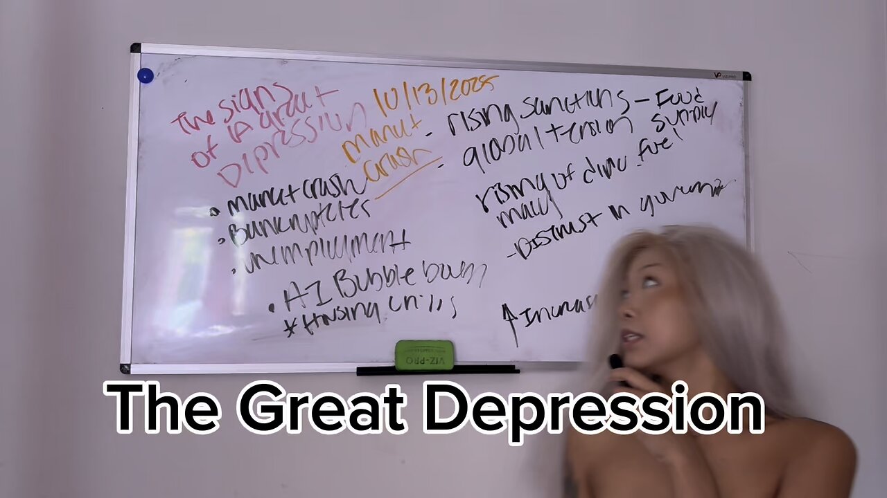 10/13/2025 MARKET CRASH: START OF THE GREAT DEPRESSION