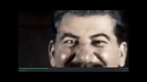 Joseph Stalin with satanic eyes (irises shining like crazy)