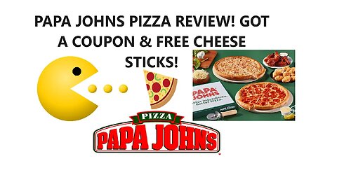 🍕PAPA JOHNS PIZZA REVIEW! GOT A COUPON & FREE CHEESE STICKS!