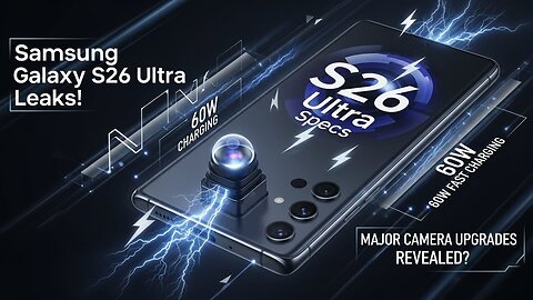 Samsung Galaxy S26 Ultra Leaks! 😍 60W Fast Charging & Major Camera Upgrades Revealed? | S26 Ultra