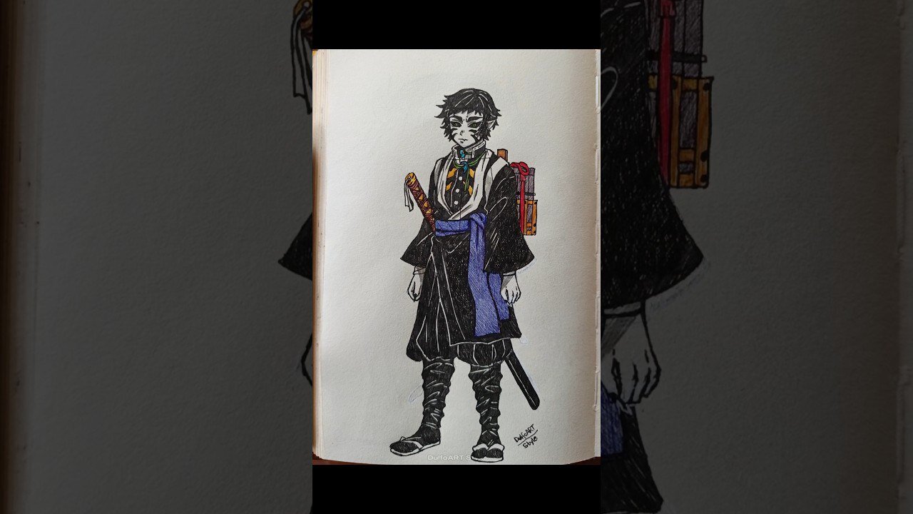 Upper moon characters, speed drawing