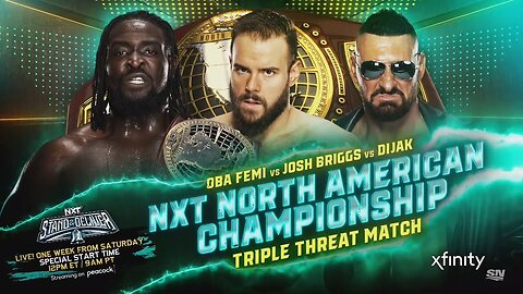 Oba Femi vs Dijak vs Josh Briggs - NXT Stand And Deliver 2024 - Higlights