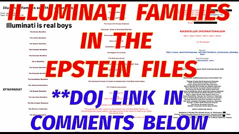 🔲🔺Epstein Files: Illuminati Families Email ▪️ DOJ Link in Comments below