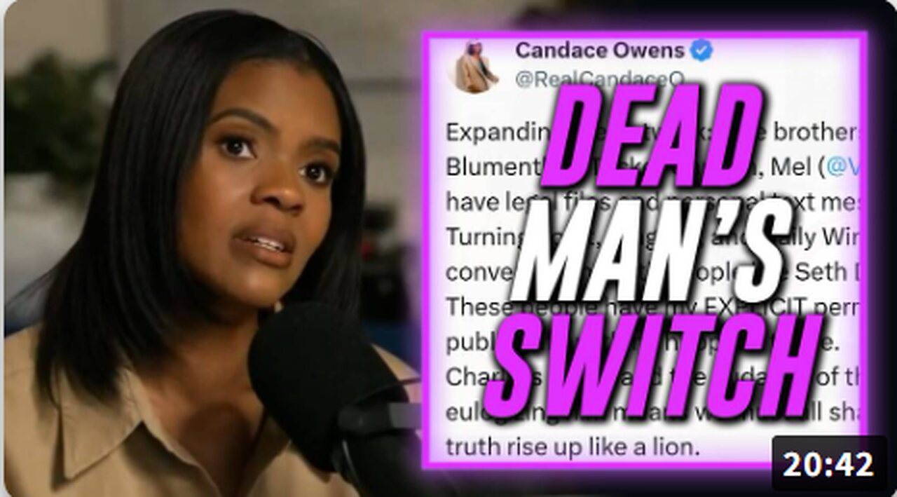 BREAKING VIDEO: Candace Owens Has Activated Her "Dead Man’s Switch" In Case Anything Happens To Her After Claiming Charlie Kirk Feared For His Life ONE DAY Before He Was Assassinated!