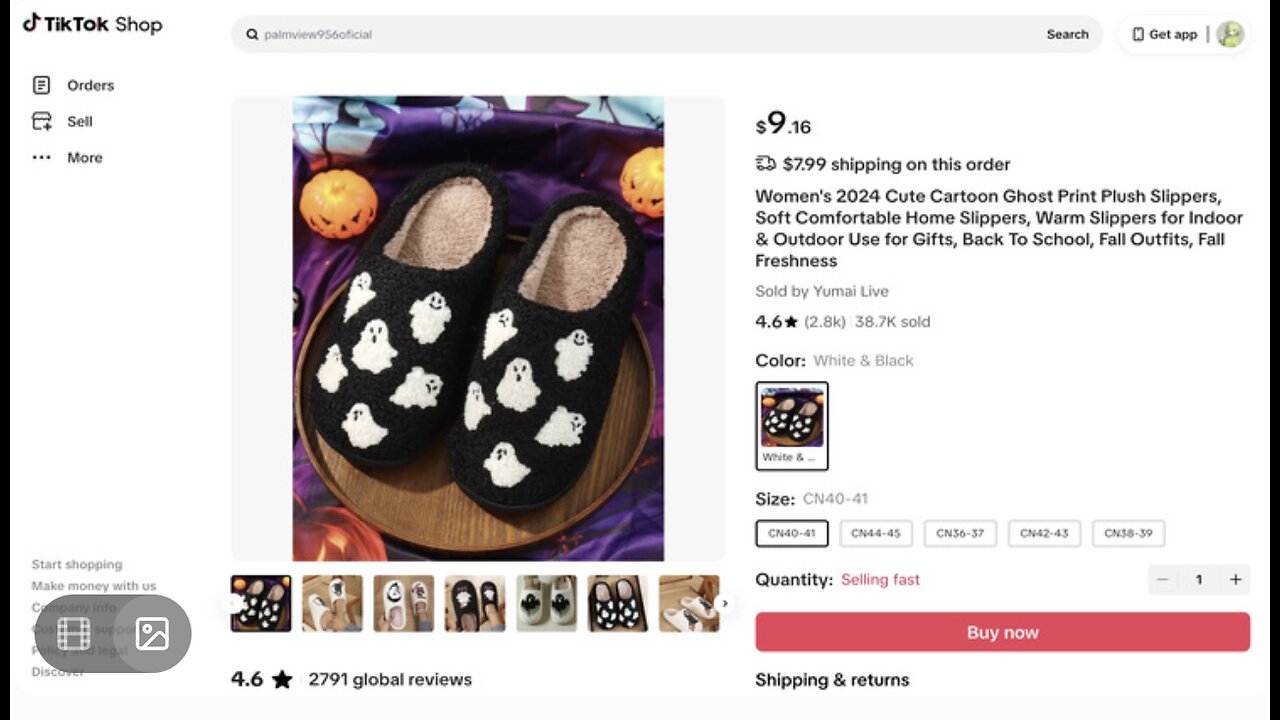 2024 Cute Cartoon Ghost Print Plush Slippers, Grok AI